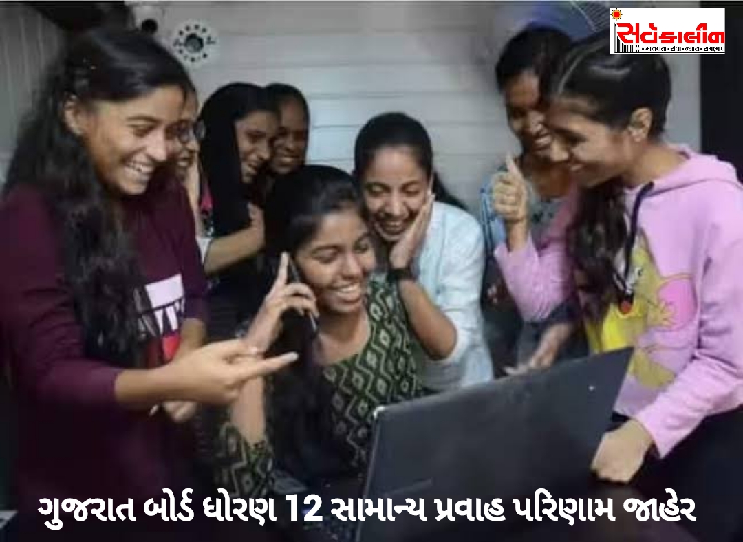 ધોરણ 12 સામાન્ય પ્રવાહનું પરિણામ જાહેર: ગત વર્ષ સરખામણીએ 13 ટકા પરિણામ ઓછું આવ્યું