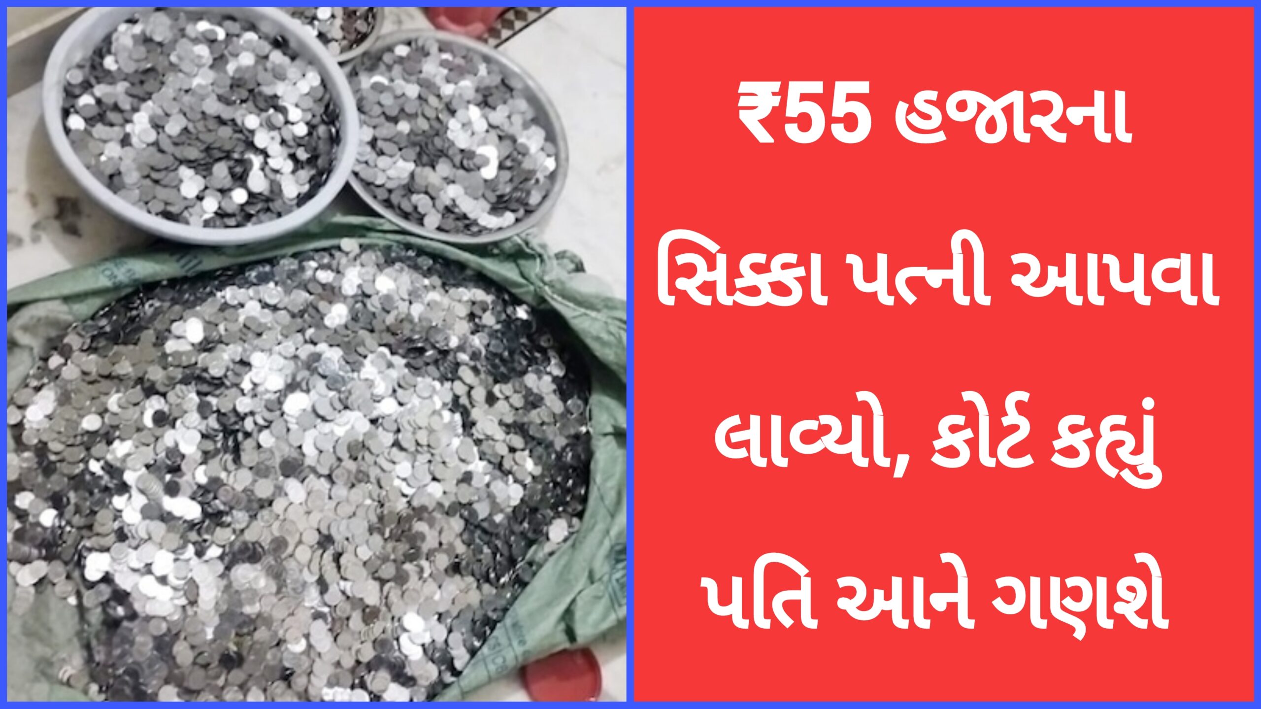 લો પતિ ખરી કરી: પત્નીએ દહેજનો કેસ દાખલ કરતાં પતિ 7 કોથળાઓમાં સિક્કા લઈને કોર્ટમાં પહોંચ્યો હતો