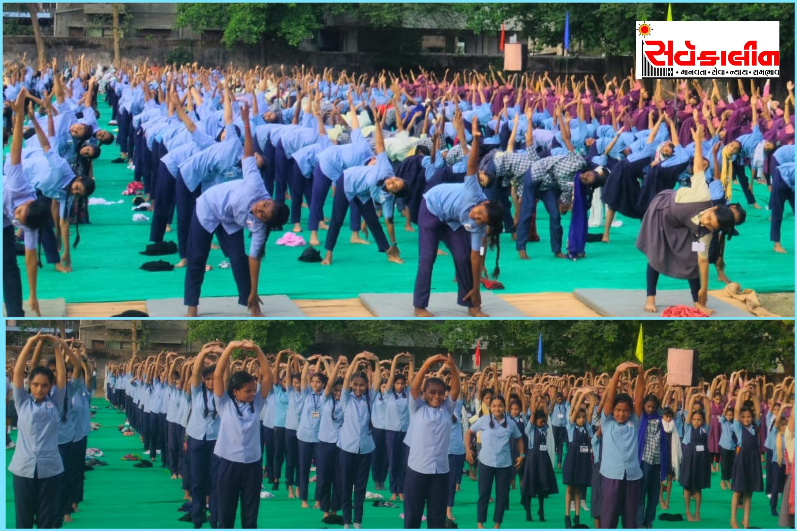 નવસારીની મદ્રેસા હાઇસ્કુલ ખાતે વિશ્વ યોગ દિવસની ઉત્સાહભેર ઉજવણી કરાઈ