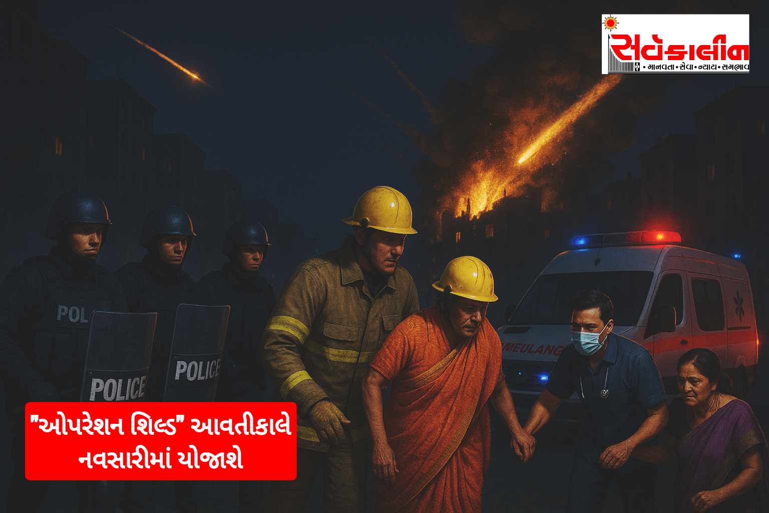 જાહેર સુરક્ષા સુનિશ્ચિત કરવા: સમગ્ર રાજ્યના વિવિધ જિલ્લાઓ સહિત નવસારી જિલ્લામાં આવતીકાલે સાંજે ૫ થી ૮ વાગ્યાં સુધી ‘ઓપરેશન શિલ્ડ મોકડ્રિલ’ યોજાશે